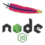 Fusion du logo d'apache et de node.js